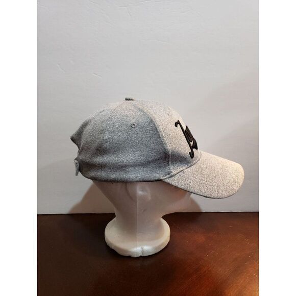 Men's Jamaica Cap Embroidered 3D Soft Grey Black Adjustable Baseball Cap - Picture 4 of 6